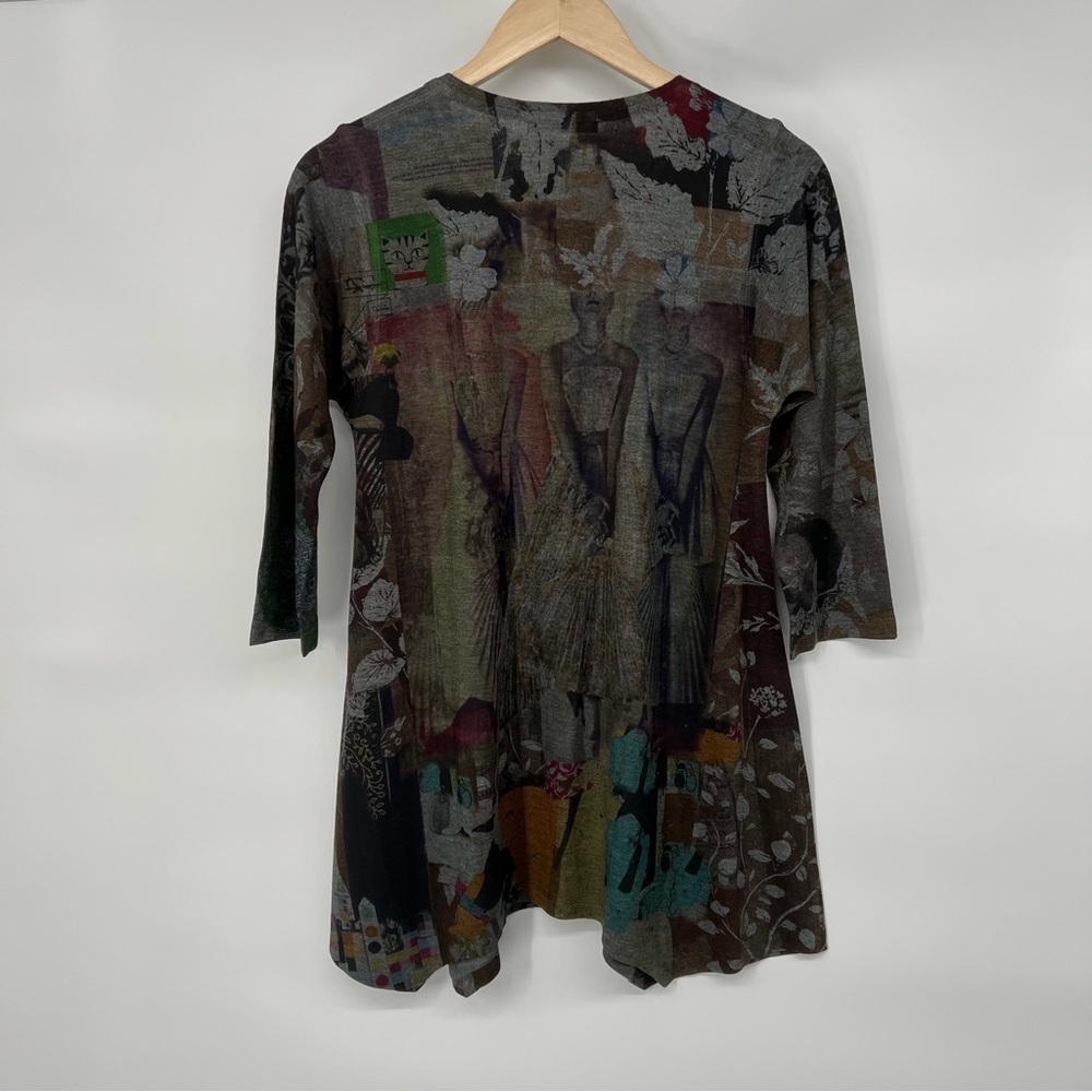 NWT Atelier 5 Asymmetrical Art Blouse Community of Artists Dark Azra Top - Picture 6 of 11